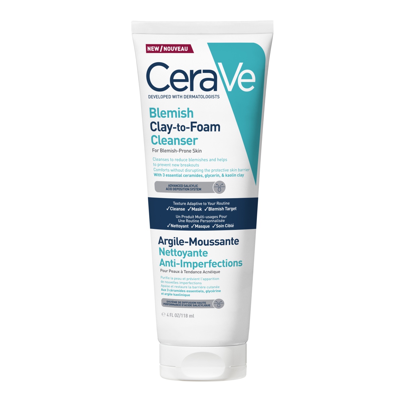 Oferte la Gel de curatare cu argila anti-imperfectiuni CeraVe Clay-to-Foam, 118 ml
