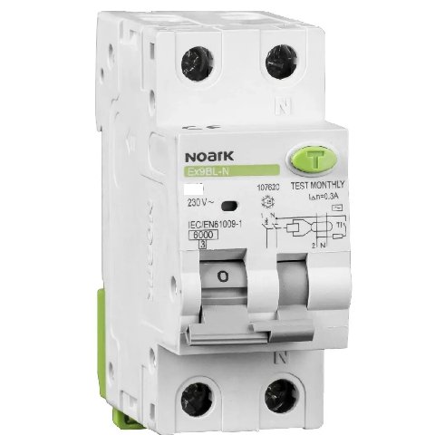 Oferte la Intrerupator automat cu diferential Ex9BL-N RCBO 1P+N, 6A,6kA, tipA, curbaB, 30mA, Noark 107635