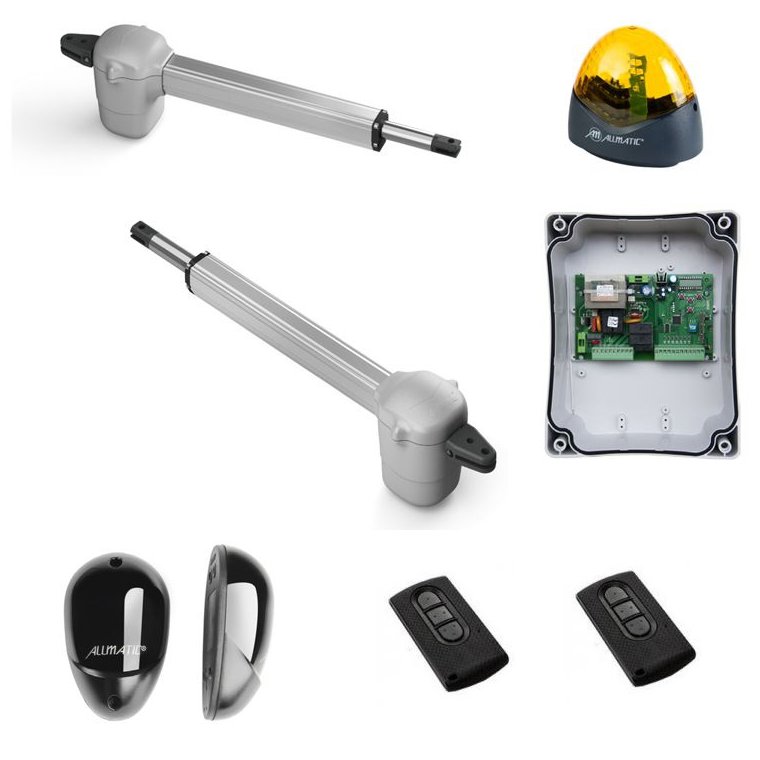 Oferte la Kit automatizare porti batante Allmatic KINEO 400 pentru porti de pana la 3m si 250Kg/foaie alimentare 220v