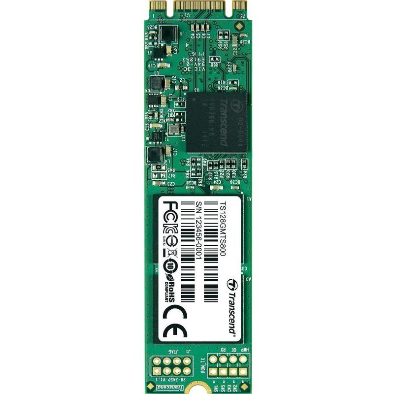 Oferte la Transcend SSD M.2 SATA 6GB/s, 2280-D2-B-M, 128GB, MLC (read/write; 520/80MB/s)