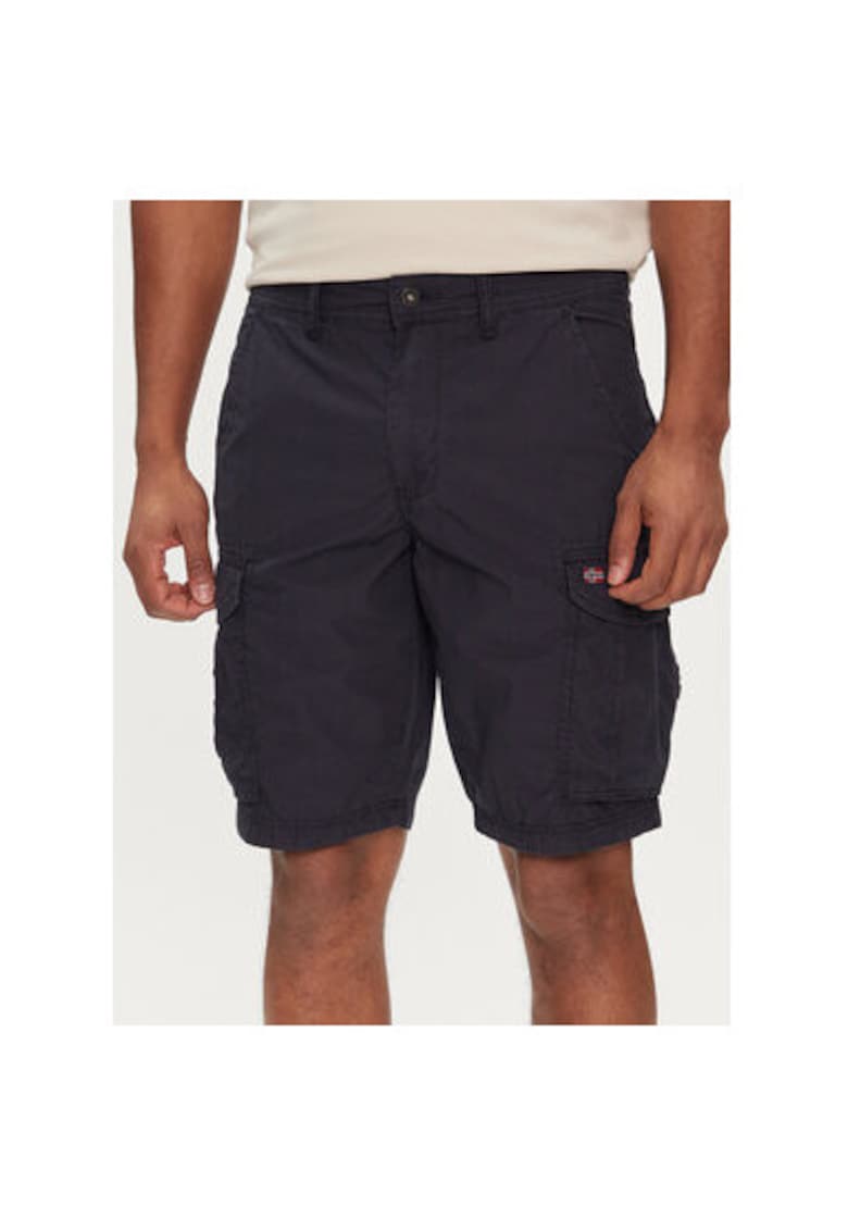 Oferte la Pantaloni scurti barbati -  303756345 - Bumbac - Albastru - Bleumarin