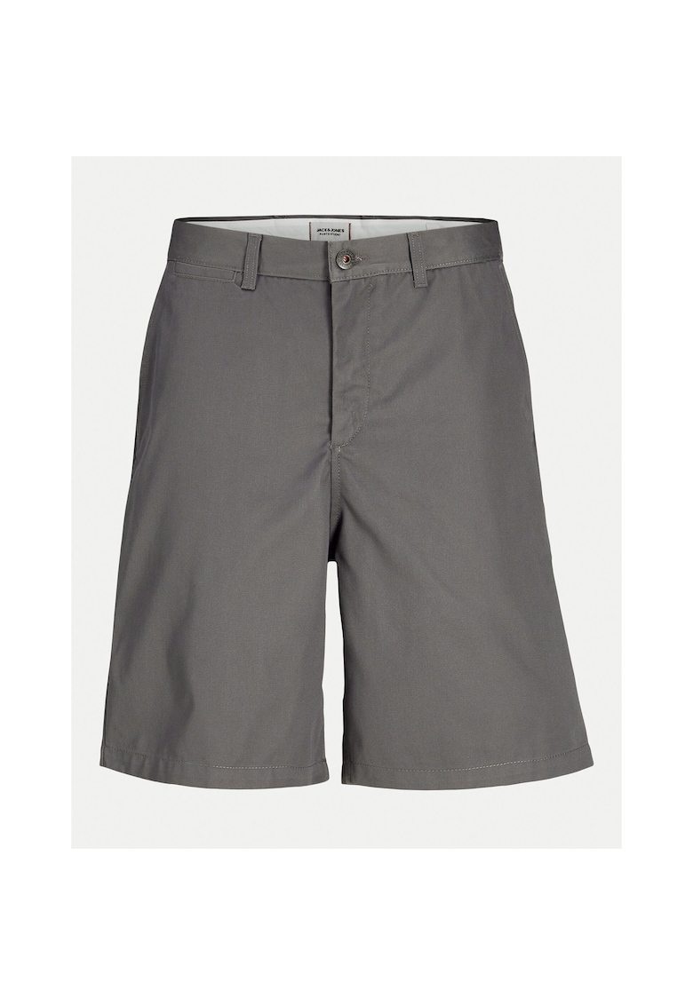 Oferte la Pantaloni scurti baieti Jack Jones Junior - 12269911 - Bumbac/Poliester - Gri - Gri