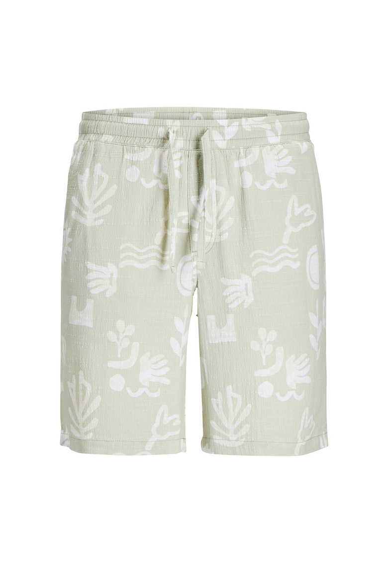 Oferte la Pantaloni scurti baieti Jack Jones Junior - 12277599 - Bumbac - Verde - Verde