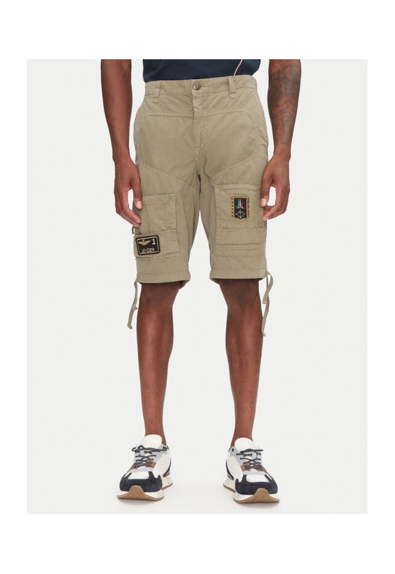 Oferte la Pantaloni scurti barbati  251BE041CT1122 - Bumbac - Kaki - Kaki