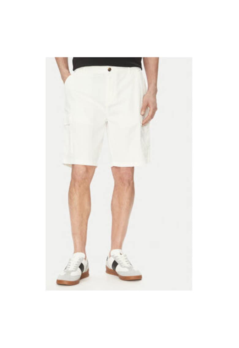 Oferte la Pantaloni scurti barbati  TW536 - Bumbac - Alb - Alb