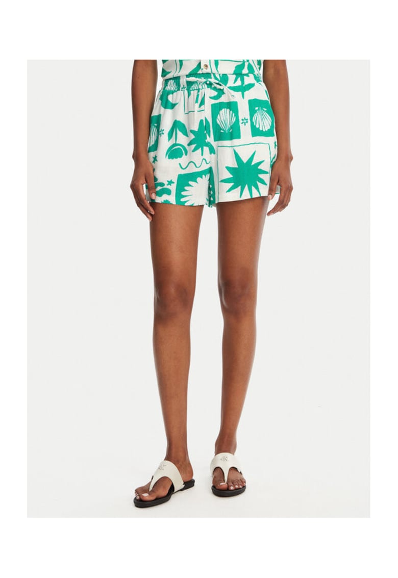 Oferte la Pantaloni scurti dama  WILLIAM SHELLPA - Viscoza/In - Verde - Verde