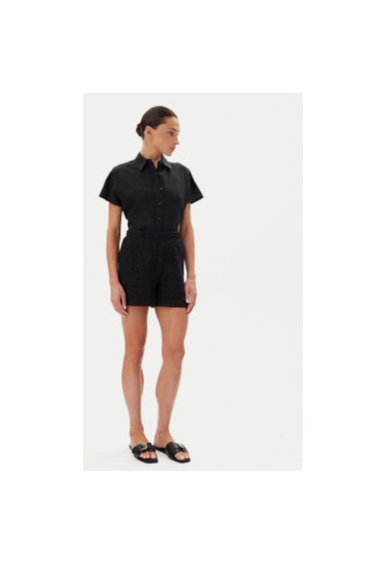 Oferte la Pantaloni scurti dama  14105213 - Bumbac/Bumbac - Negru - Negru