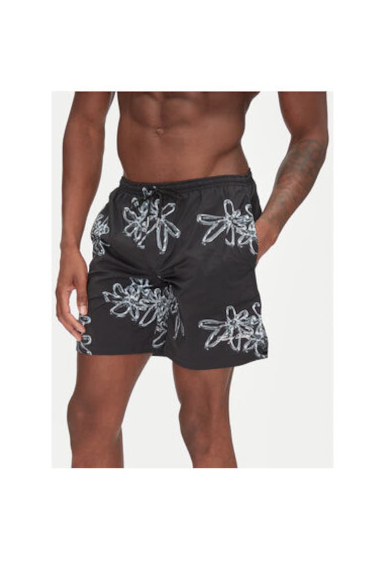 Oferte la Pantaloni scurti de baie barbati  91413741861 - Nylon - Negru - Negru