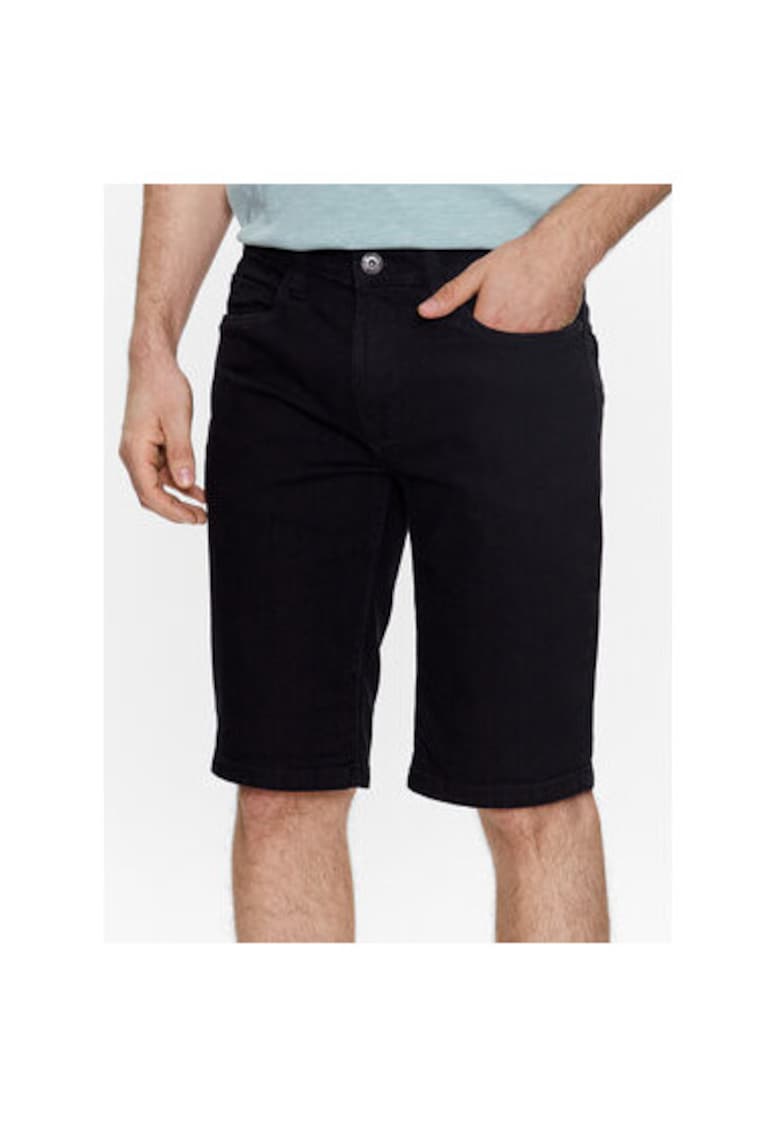 Oferte la Pantaloni scurti din denim barbati  Kaden 70-100 - Bumbac/Lyocell - Negru - Negru