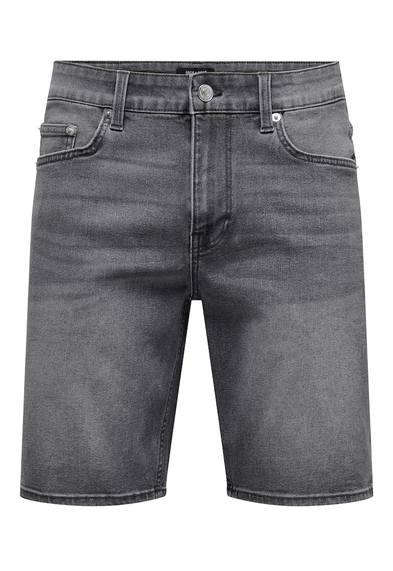 Oferte la Pantaloni scurti din denim barbati  Sons - 22034527 - Bumbac/Poliester - Gri - Gri