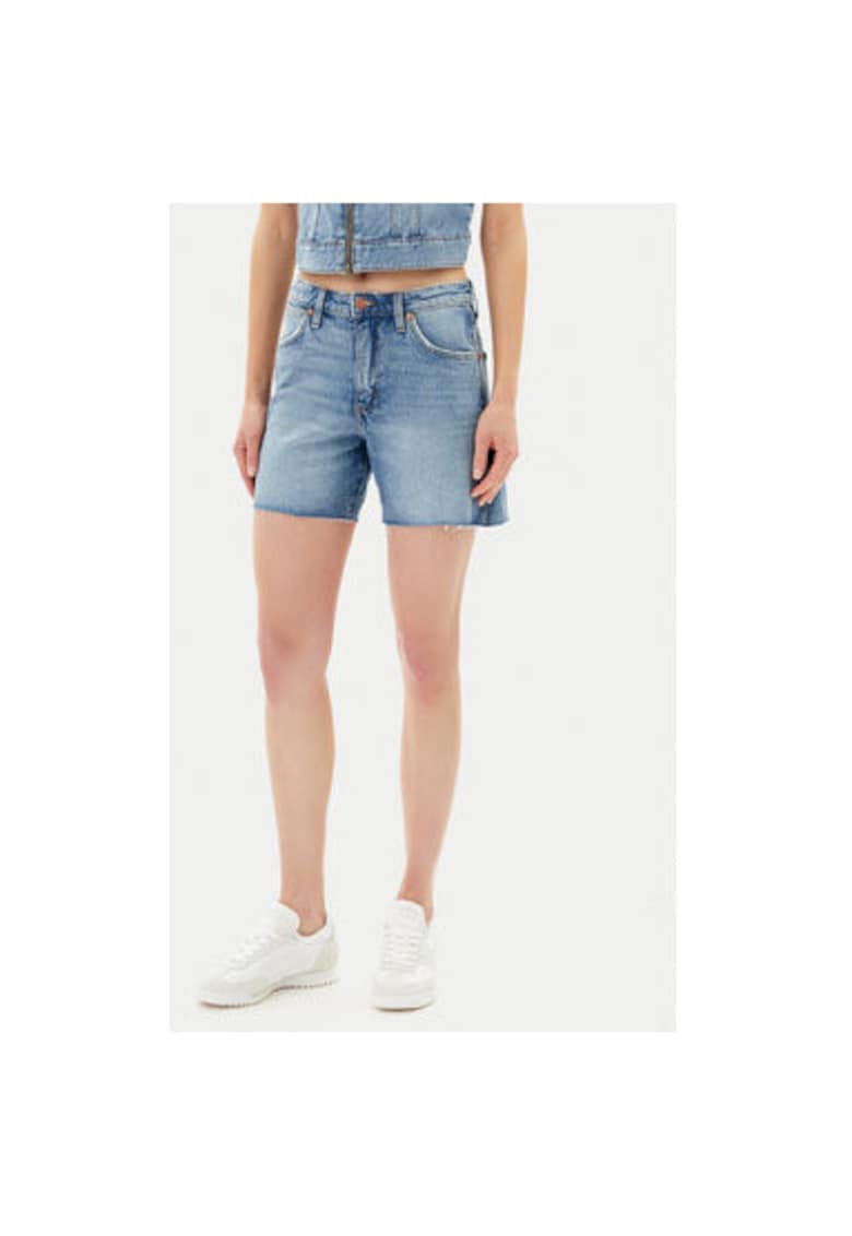 Oferte la Pantaloni scurti din denim dama  112362703 - Bumbac/Elastan - Albastru - Albastru