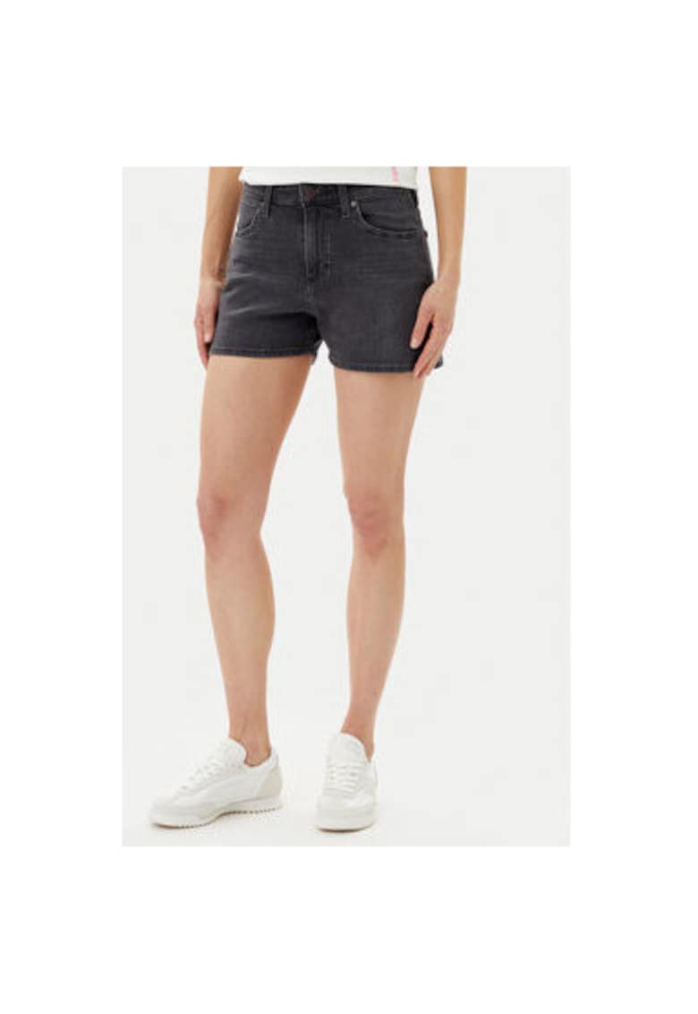 Oferte la Pantaloni scurti din denim dama  112362695 - Bumbac/Elastan - Negru - Negru