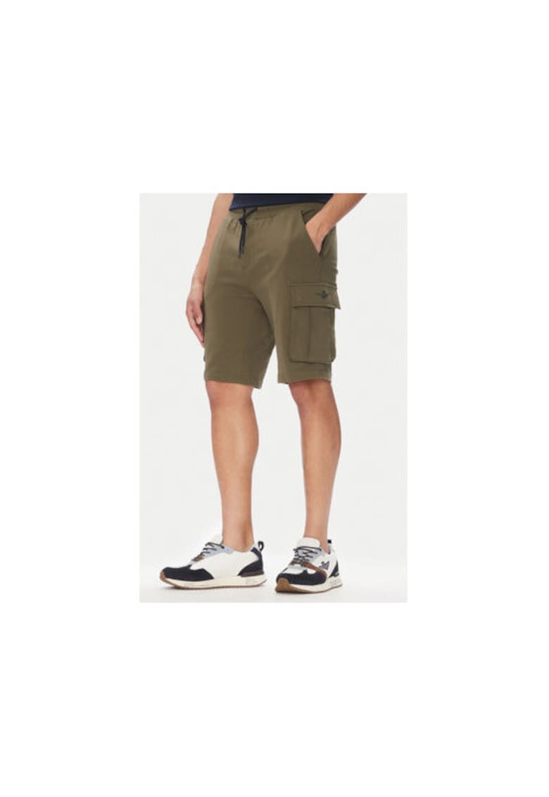 Oferte la Pantaloni scurti sport barbati  251BF025F459 - Bumbac/Elastan - Kaki - Kaki