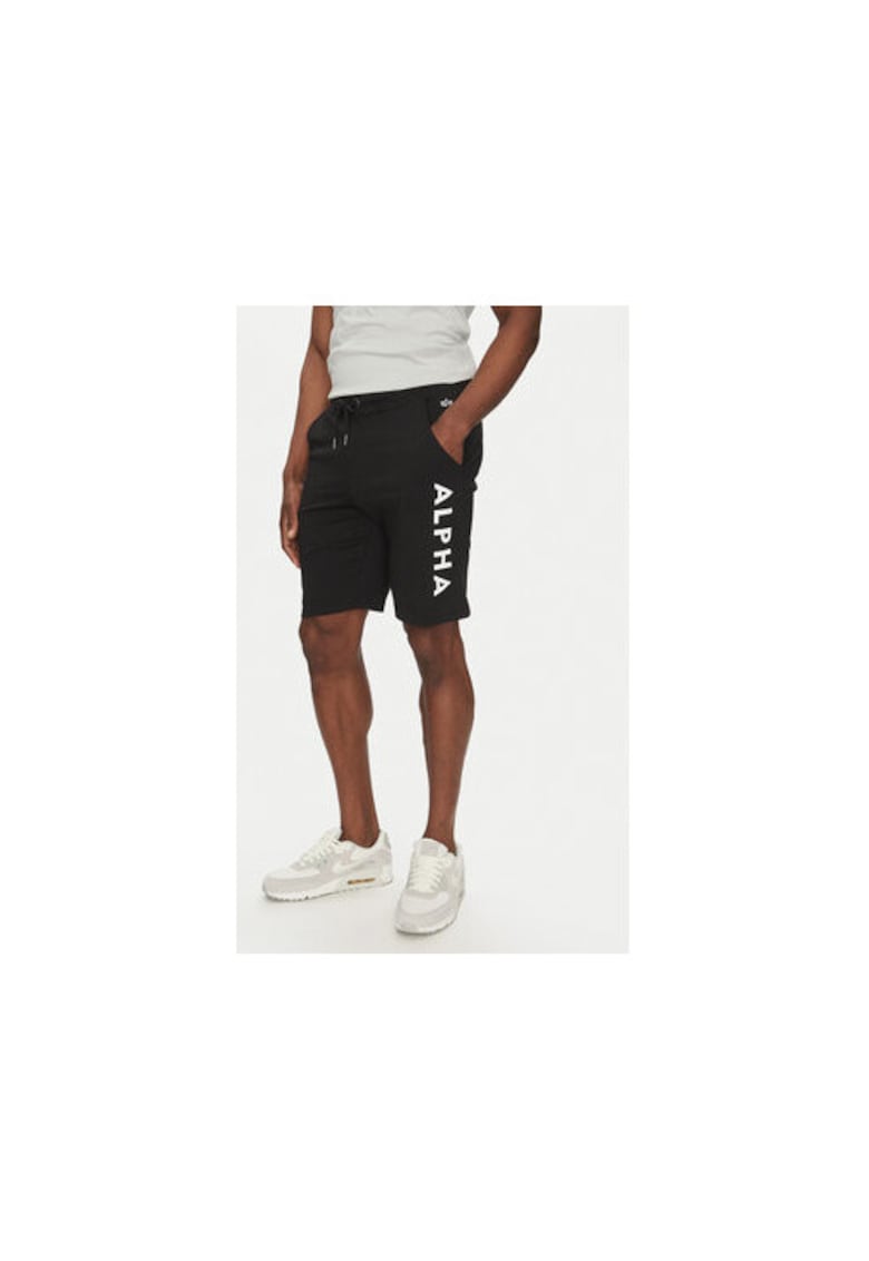 Oferte la Pantaloni scurti sport barbati  116366 - Bumbac - Negru - Negru