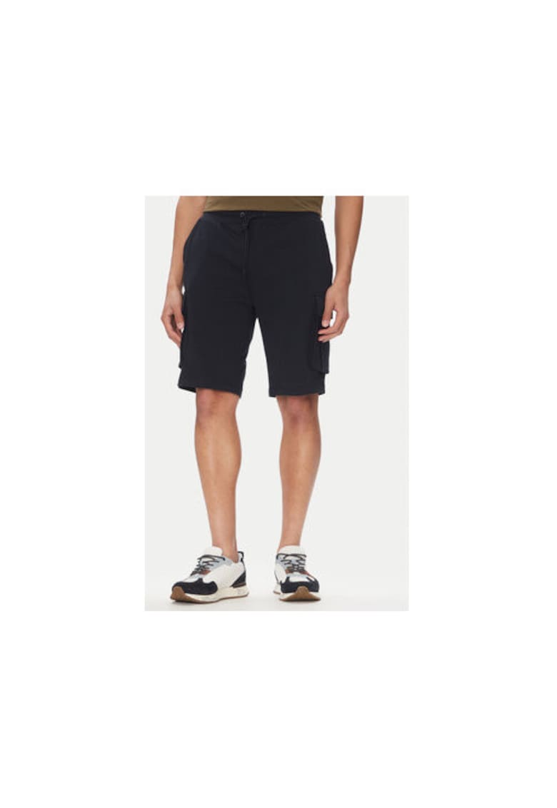 Oferte la Pantaloni scurti sport barbati  251BF025F459 - Bumbac/Elastan - Bleumarin - Bleumarin