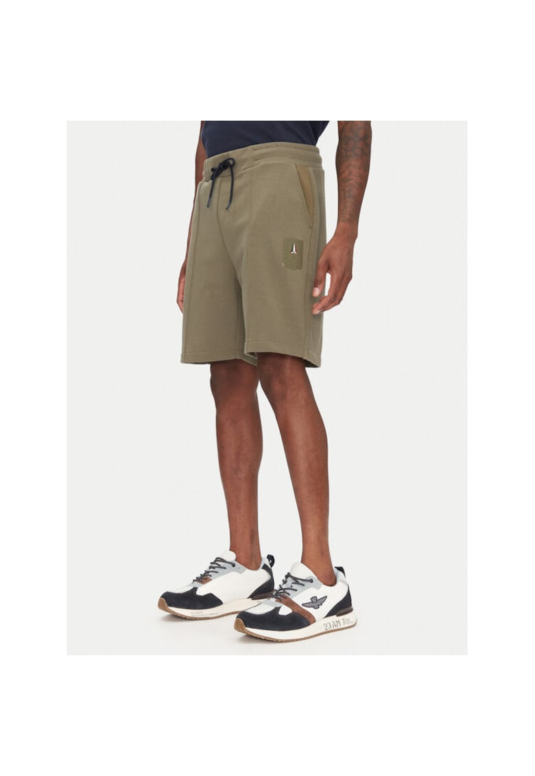 Oferte la Pantaloni scurti sport barbati  251BF020F584 - Bumbac/Poliester - Kaki - Kaki