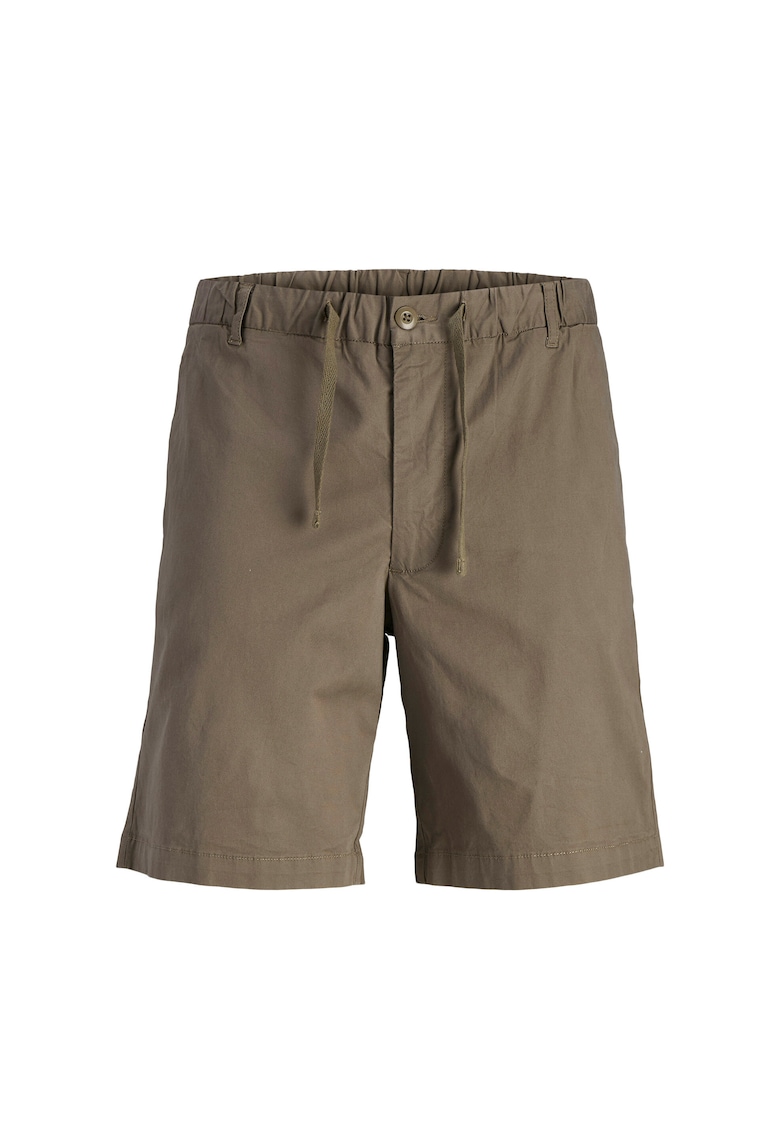 Oferte la Pantaloni scurti baieti Jack Jones Junior - 12275013 - Bumbac - Maro - Maro