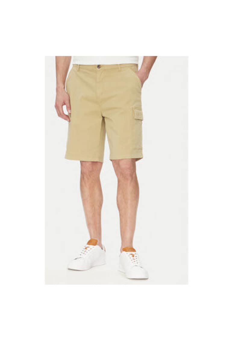 Oferte la Pantaloni scurti barbati  TW536 - Bumbac - Bej - Bej