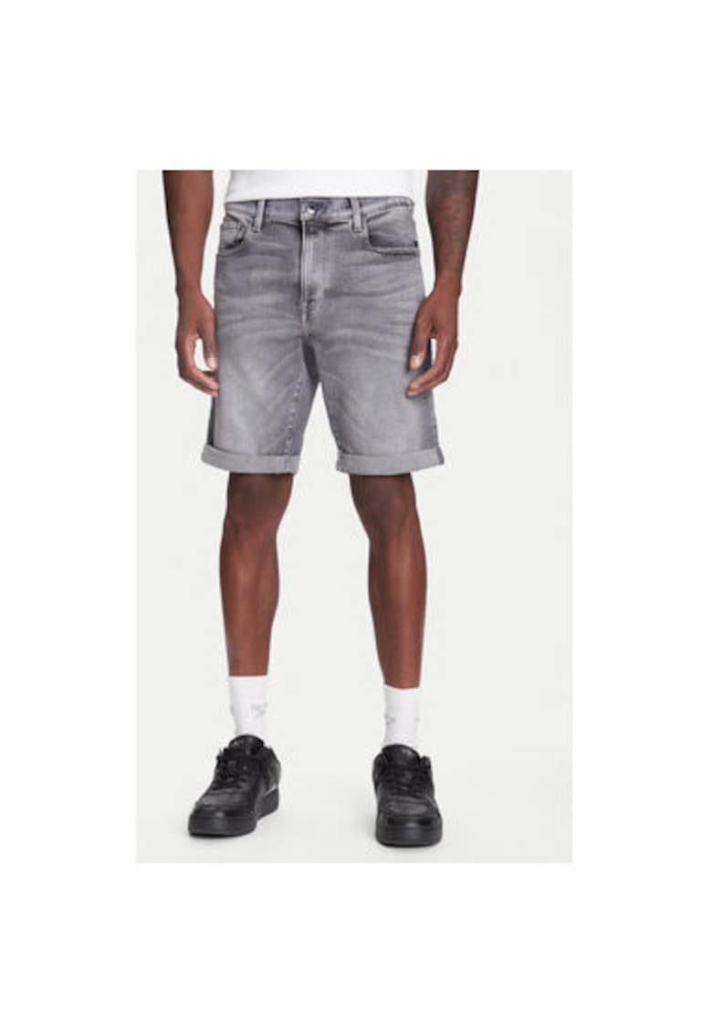 Oferte la Pantaloni scurti din denim barbati G Star Raw - D10481-D535 - Bumbac - Gri - Gri