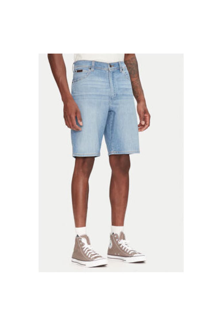 Oferte la Pantaloni scurti din denim barbati  112362508 - Bumbac/Poliester - Albastru - Albastru