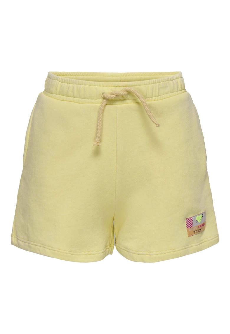 Oferte la Pantaloni scurti sport fete  15347958 - Bumbac organic/Poliester - Galben - Galben