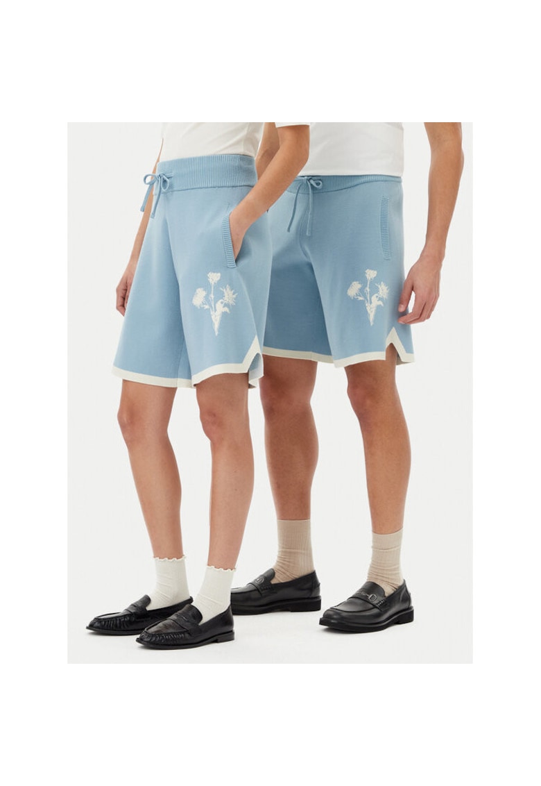Oferte la Pantaloni scurti sport unisex  91199859980 - Viscoza/Poliester - Albastru - Albastru