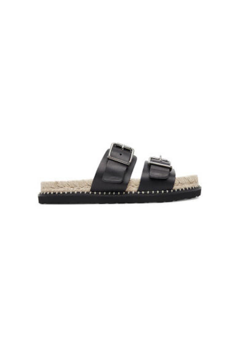 Oferte la Papuci  025673-100 - Piele naturala - Negru - Negru