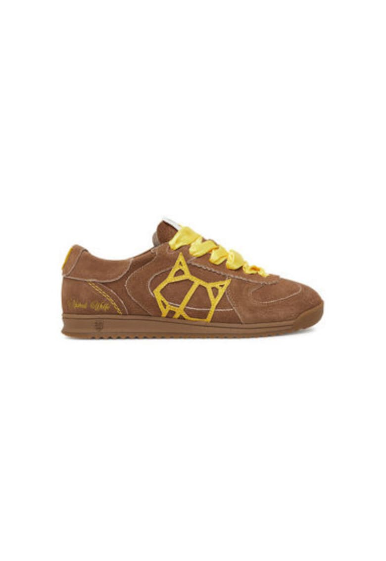 Oferte la Pantofi sport dama din piele naturala - Maro