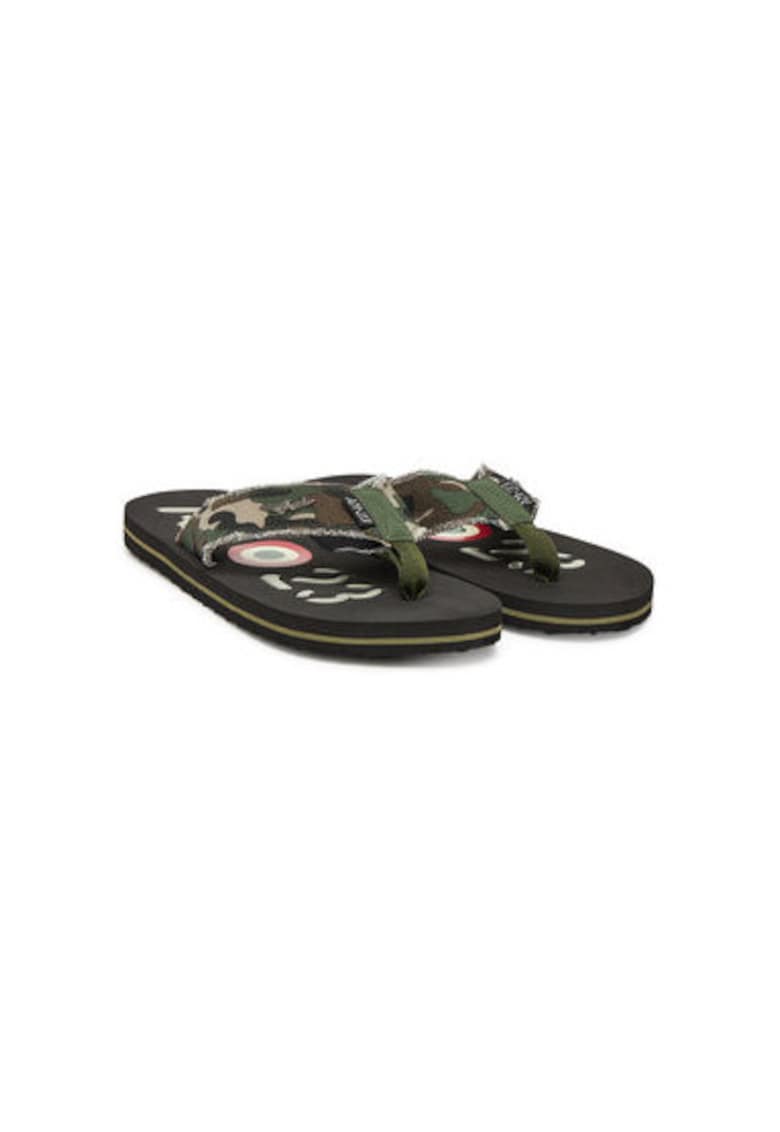 Oferte la Papuci flip-flop barbati  251SC310CT3593 - Textil - Kaki - Kaki