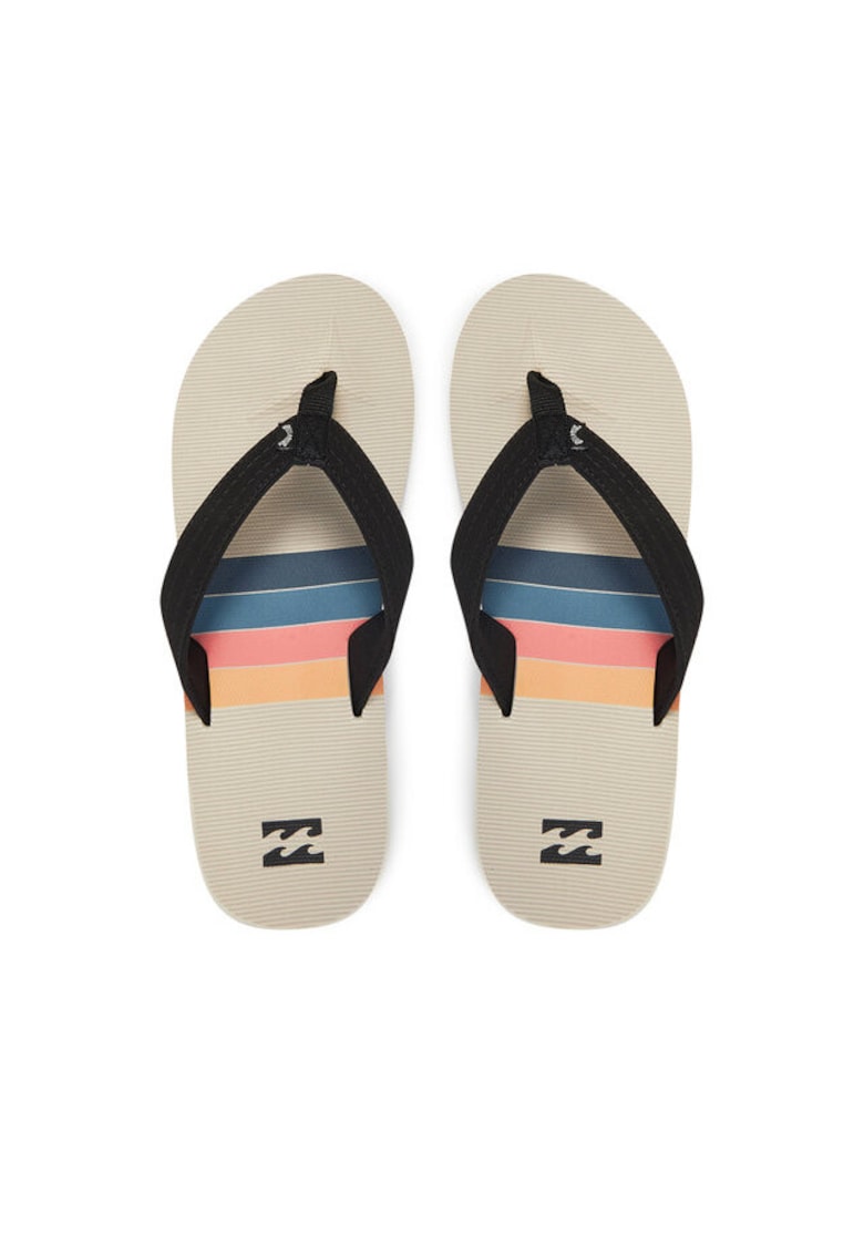 Oferte la Papuci flip-flop barbati  EBYL100019 - Textil - Bej/Negru - Negru/Bej