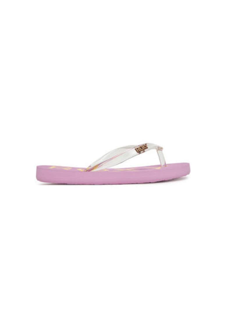 Oferte la Papuci flip-flop dama  ARGL100324 - Sintetic - Mov/Transparent - Mov/Transparent