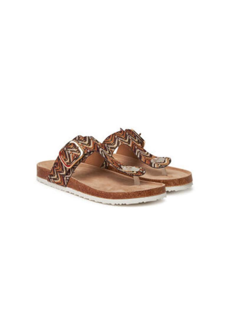 Oferte la Papuci flip-flop dama S Oliver - 5-27108-44 300 - Textil - Maro - Maro