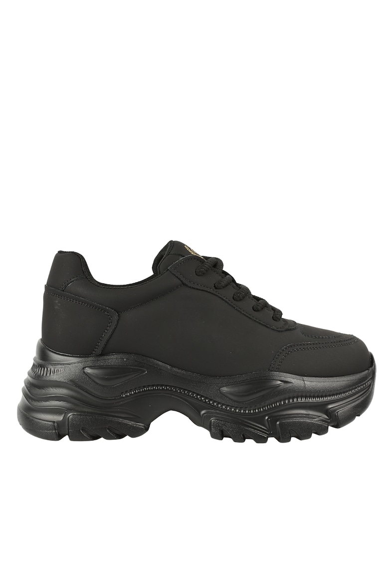 Oferte la Tenisi sport - dama -  6392 negru - piele naturala - Negru