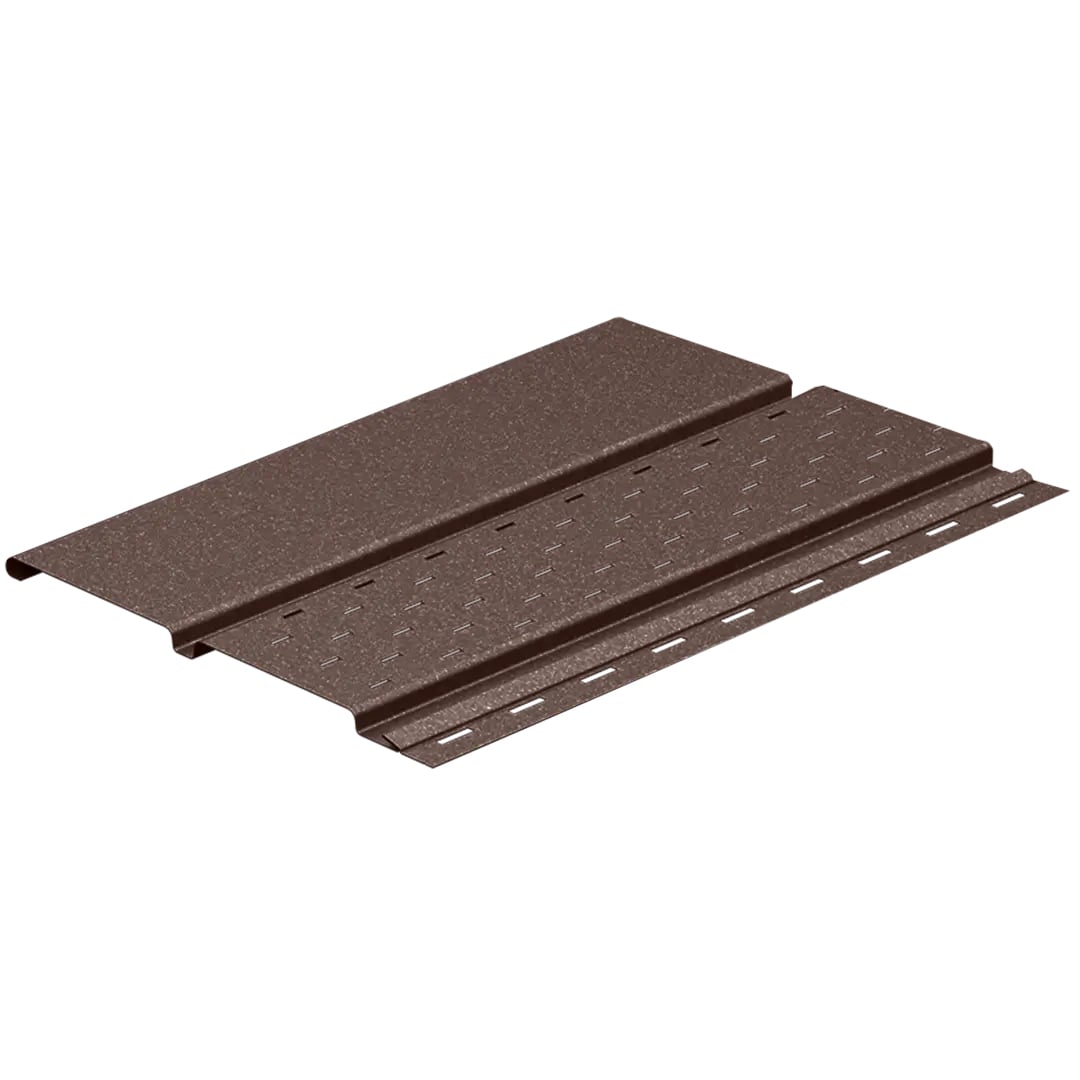 Oferte la Lambriu metalic perforat Caretta, maro RAL 8017, finisaj mat, grosime 4 mm, 3000 x 263 mm