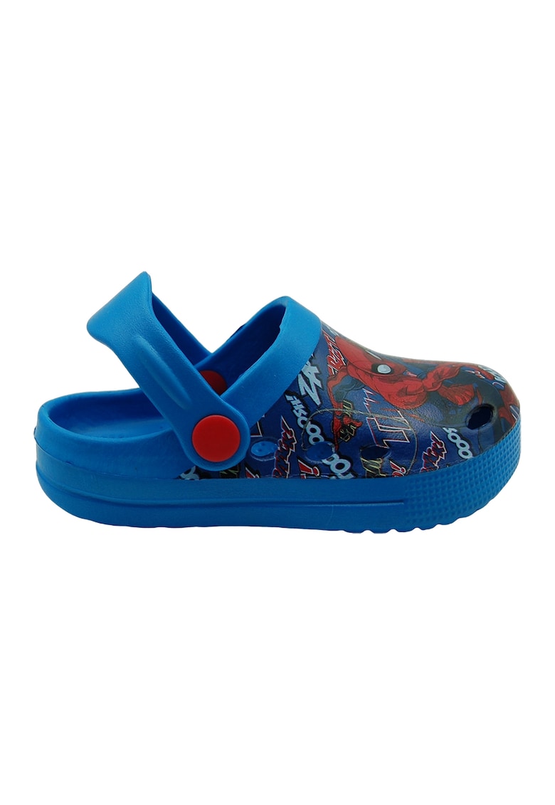 Oferte la Saboti cu imprimeu Spiderman - Turcoaz/Bleumarin