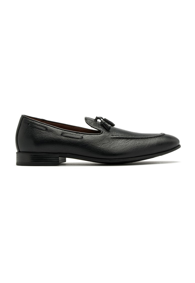 Oferte la Pantofi loafer de piele cu canafi Scott - Negru
