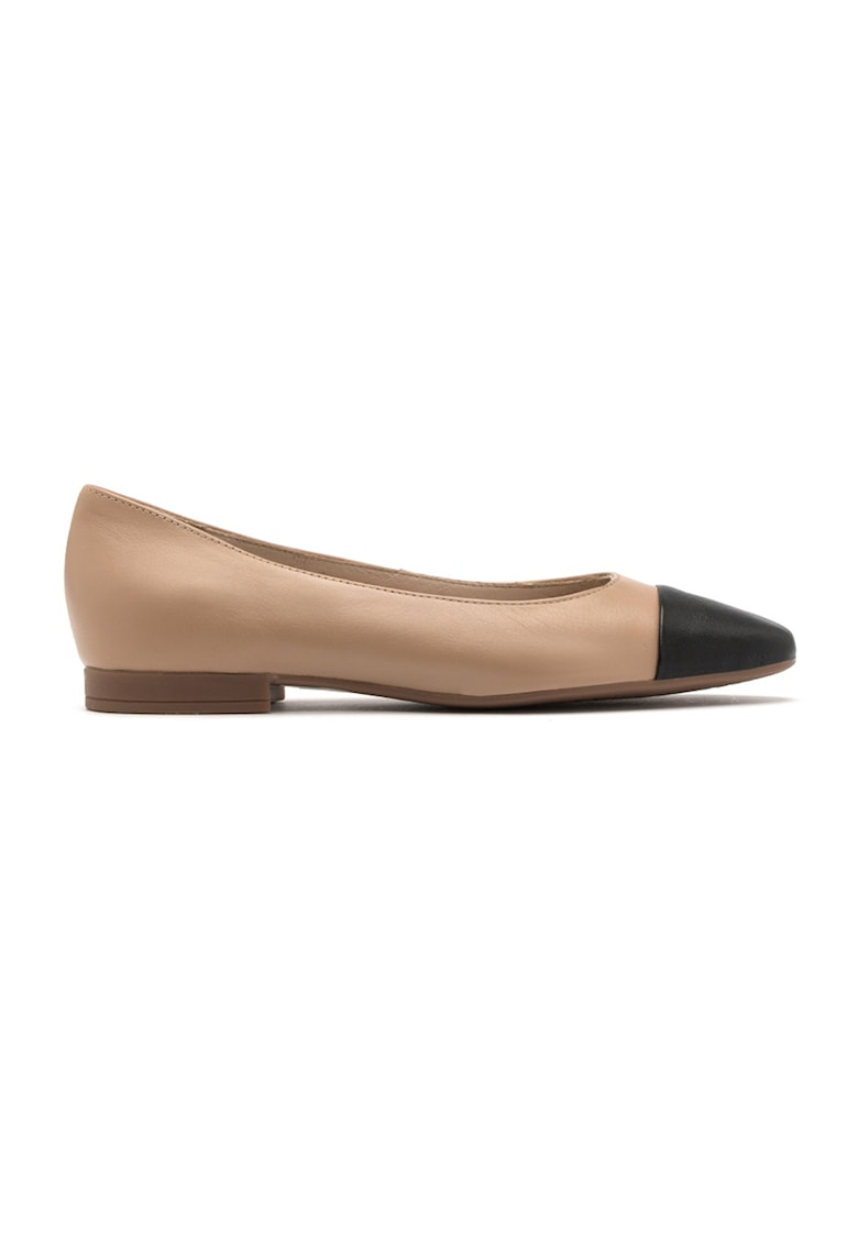 Oferte la Balerini de piele si piele ecologica - Negru/Bej