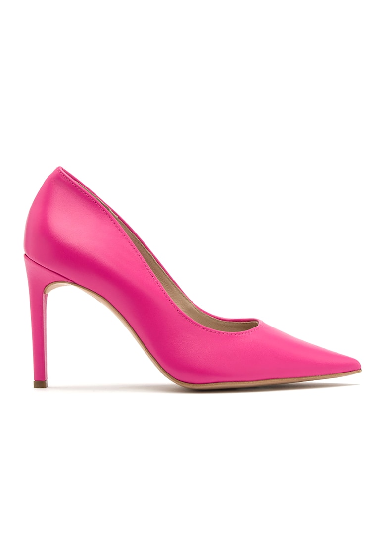 Oferte la Pantofi de piele cu toc stiletto Daga - Fucsia