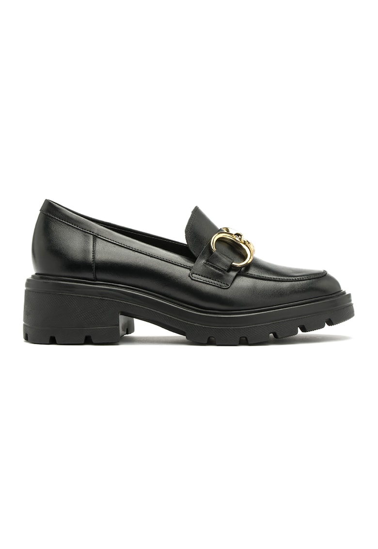 Oferte la Pantofi loafer de piele Sisi - Auriu/Negru