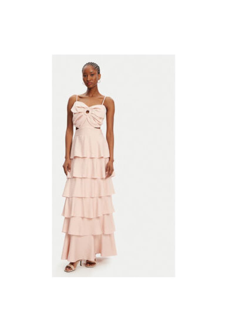 Oferte la Rochie dama  53-3365 - Rayon/Nylon - Bej - Bej