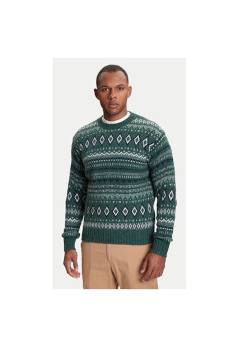 Oferte la Pulover barbati  1137K107V - Lana/Nylon - Verde - Verde
