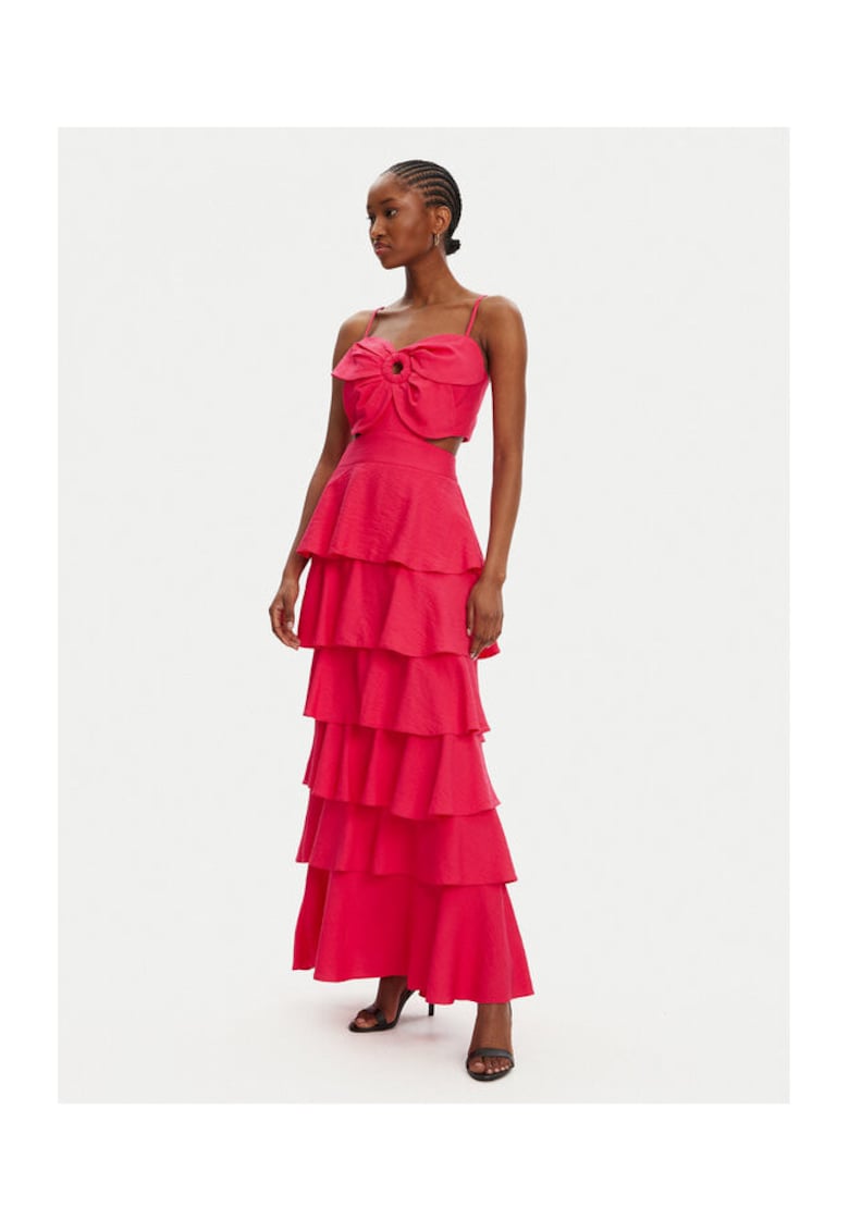Oferte la Rochie dama  53-3365 - Rayon/Nylon - Roz - Roz