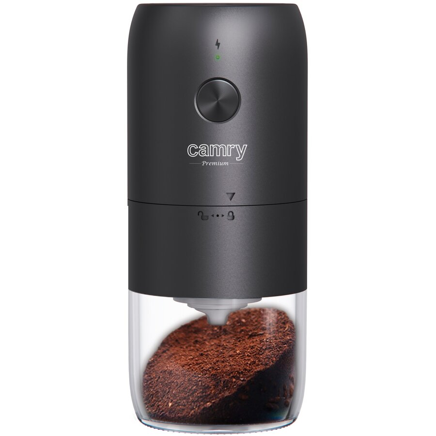 Oferte la Rasnita de Cafea CR 4302 Capacitate 25G Grad de Macinare Reglabil Incarcare USB Negru