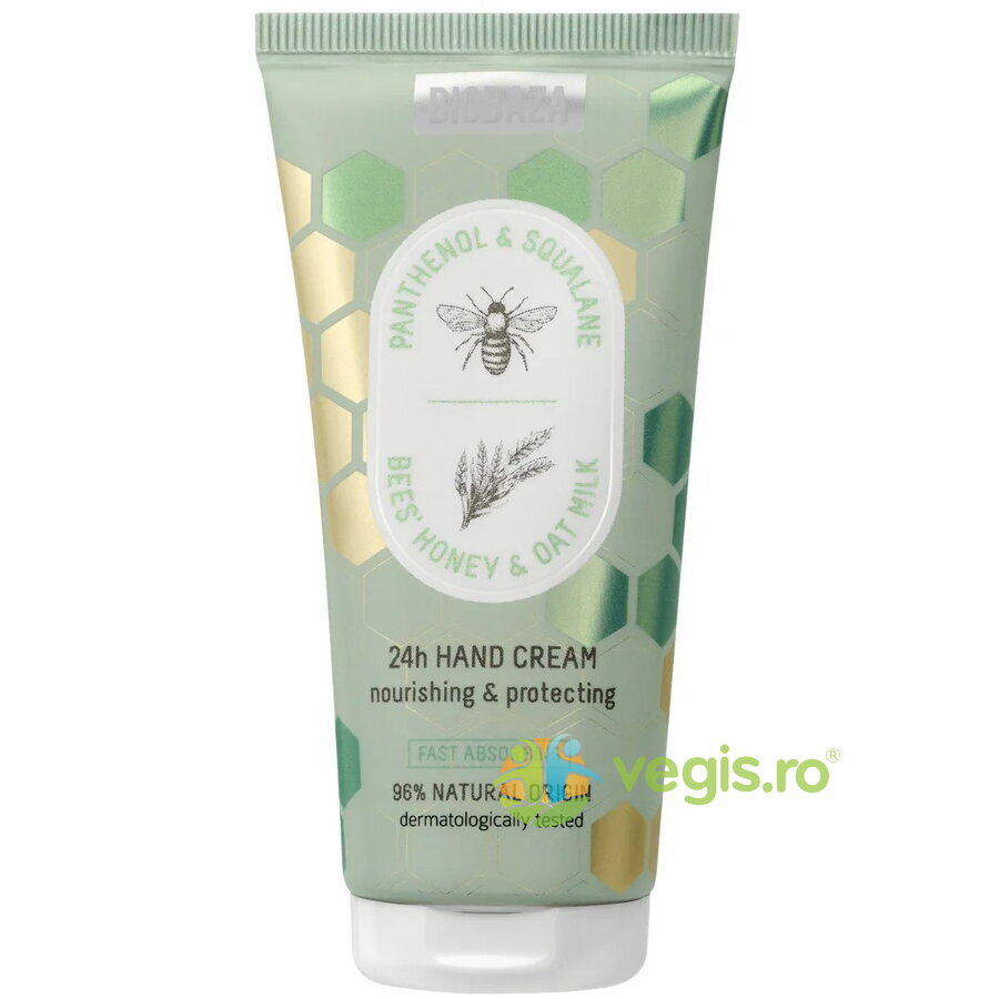 Oferte la Crema de Maini Hranitoare si Protectoare cu Miere si Lapte de Ovaz 24h Bees & Oats 50ml