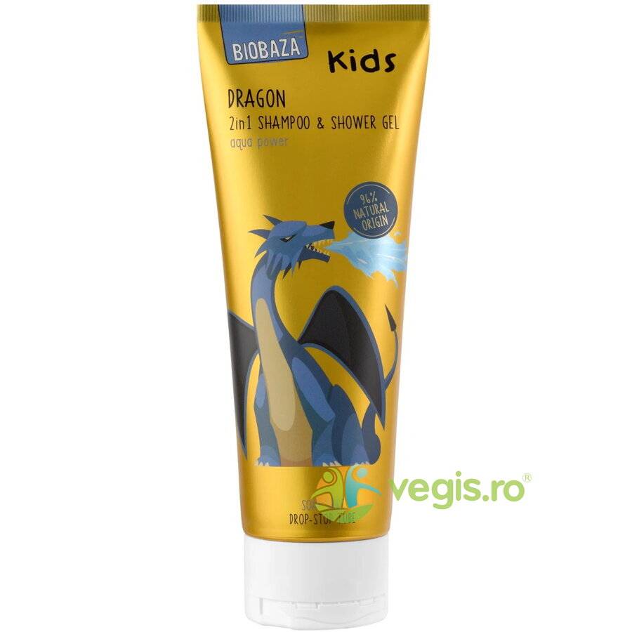 Oferte la Sampon si Gel de Dus Natural pentru Copii cu Aloe Vera si Extract de Ceai Verde 250ml
