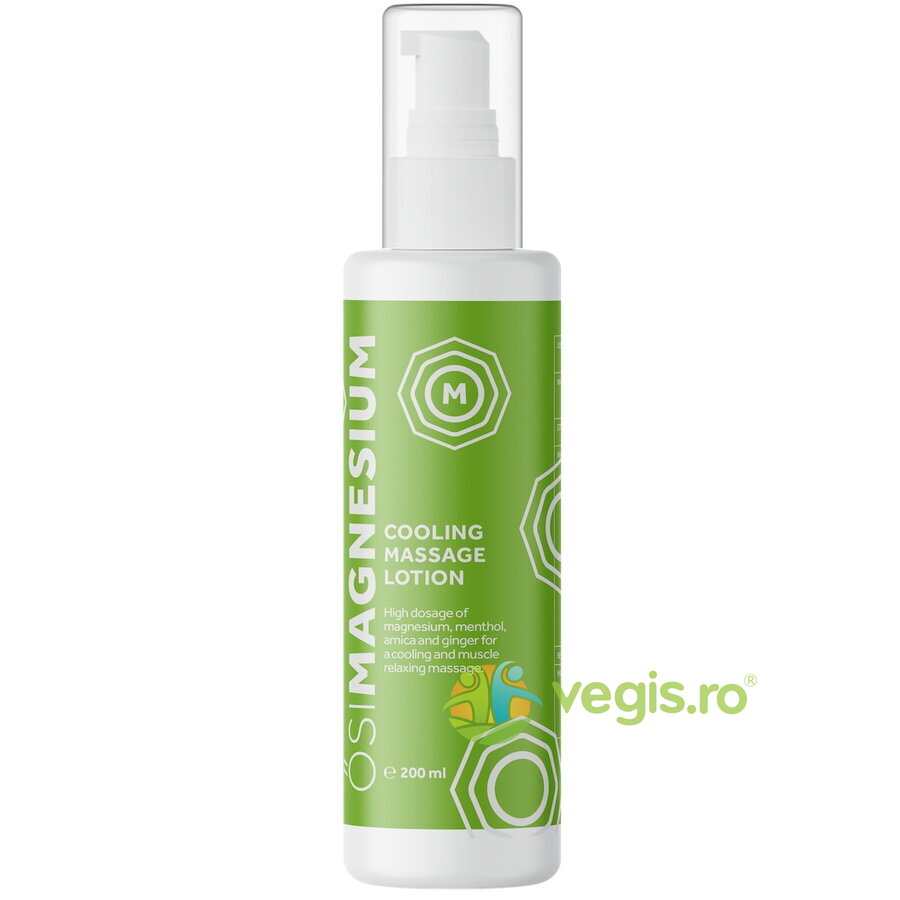Oferte la Lotiune de Magneziu pentru Masaj si Relaxare Musculara cu Efect de Racire cu Menta, Arnica si Ghimbir 200ml