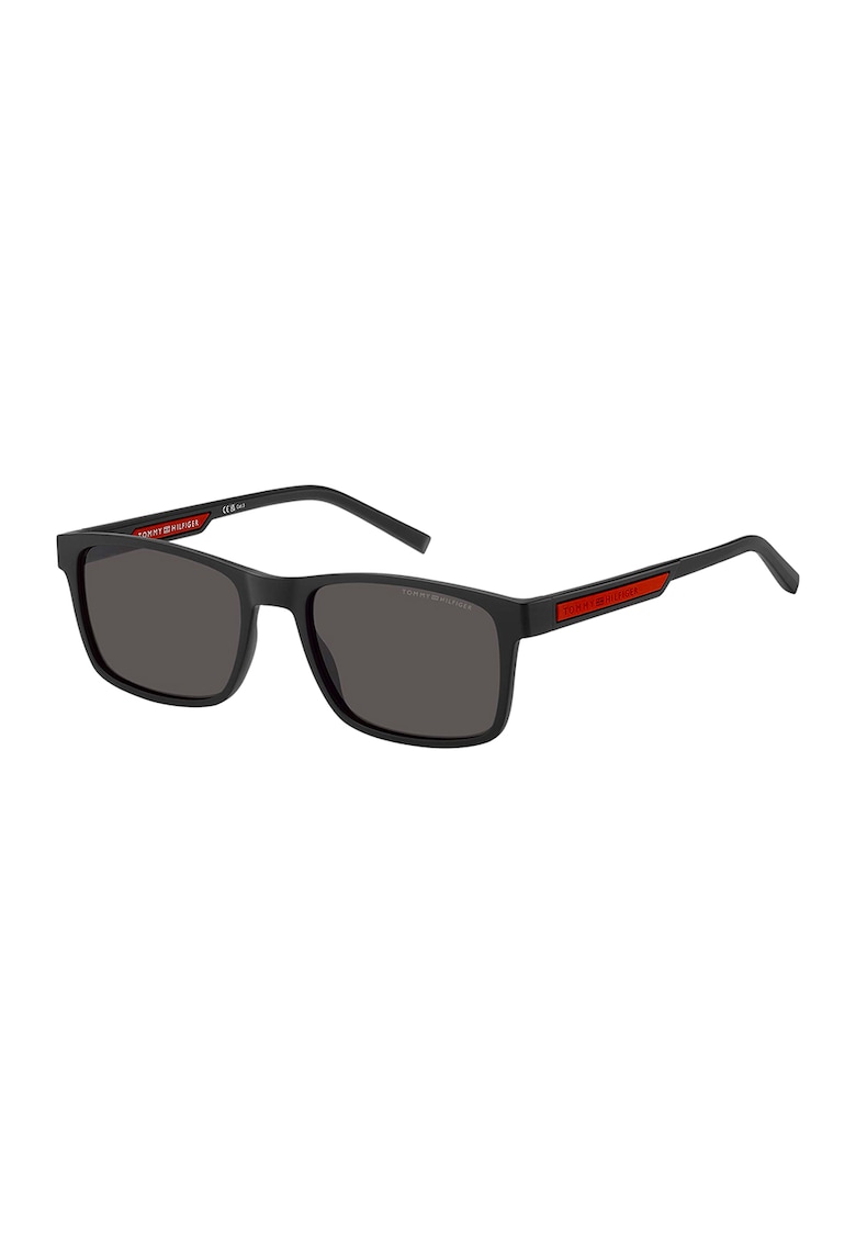 Oferte la Ochelari de soare drepunghiulari cu logo - Rosu/Negru