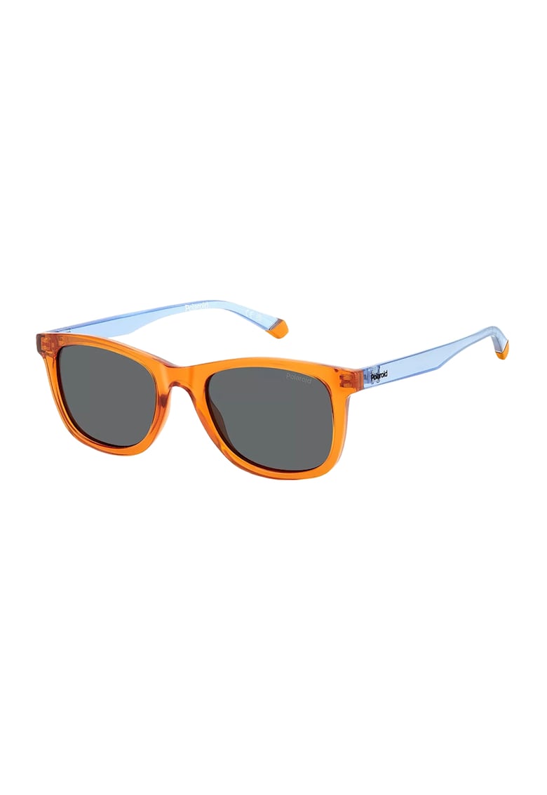 Oferte la Ochelari de soare wayfarer cu lentile uni - Portocaliu/Albastru