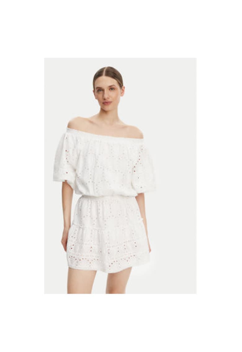 Oferte la Rochie de vara dama  MICHA - Bumbac - Alb - Alb