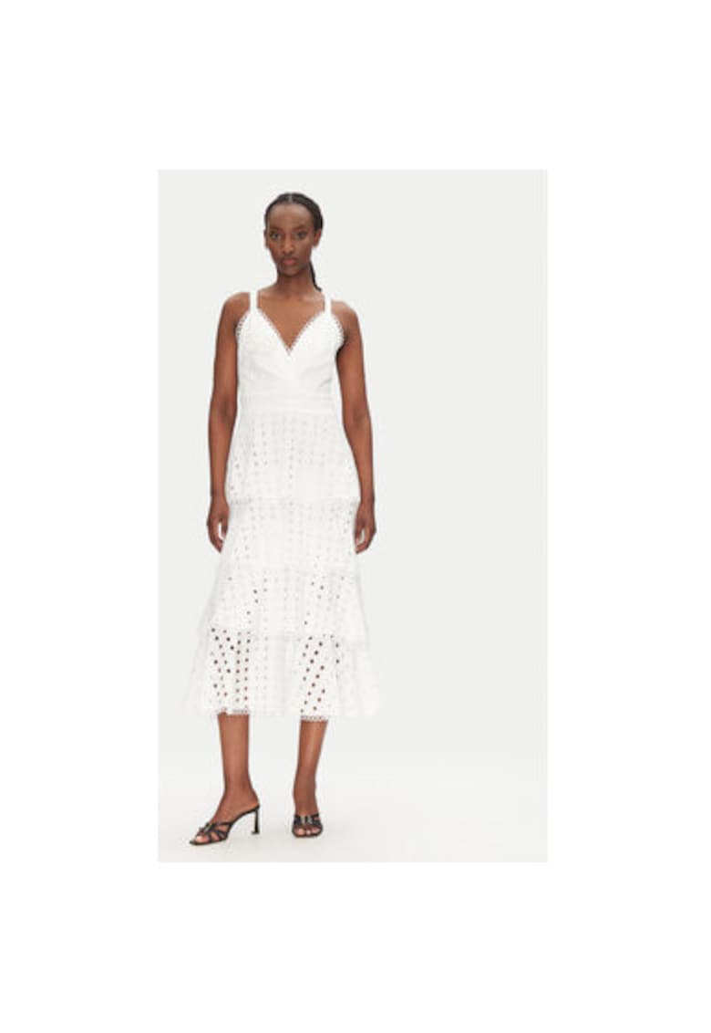 Oferte la Rochie de vara dama  53-3396 - Bumbac - Alb - Alb